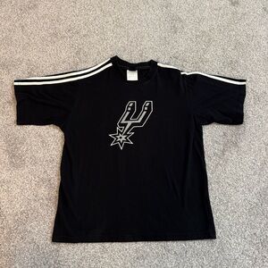 Adidas NBA San Antonio Spurs Men's Size Small Black Cotton S/S T-Shirt